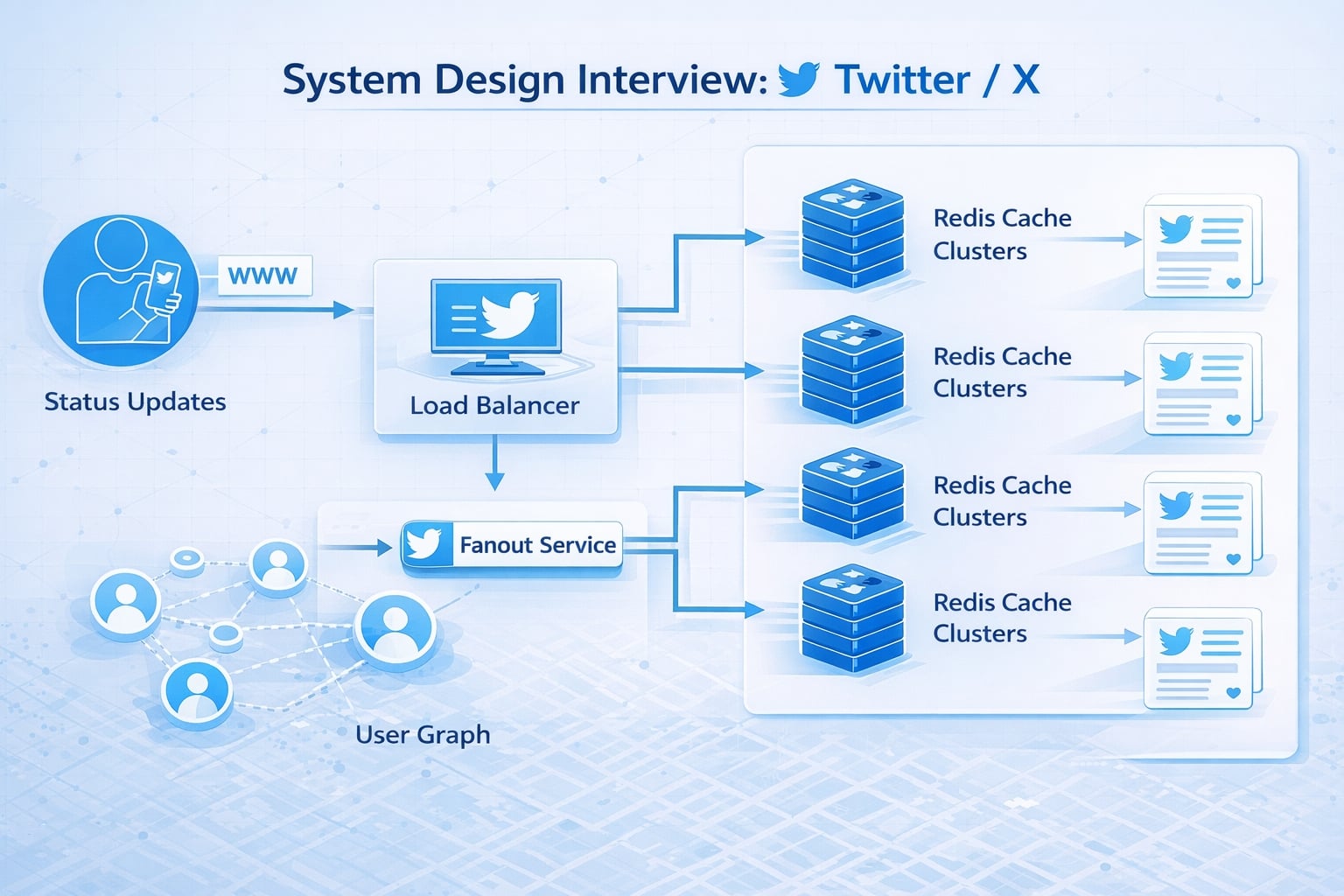 System Design Interview: Twitter News Feed CheatSheet