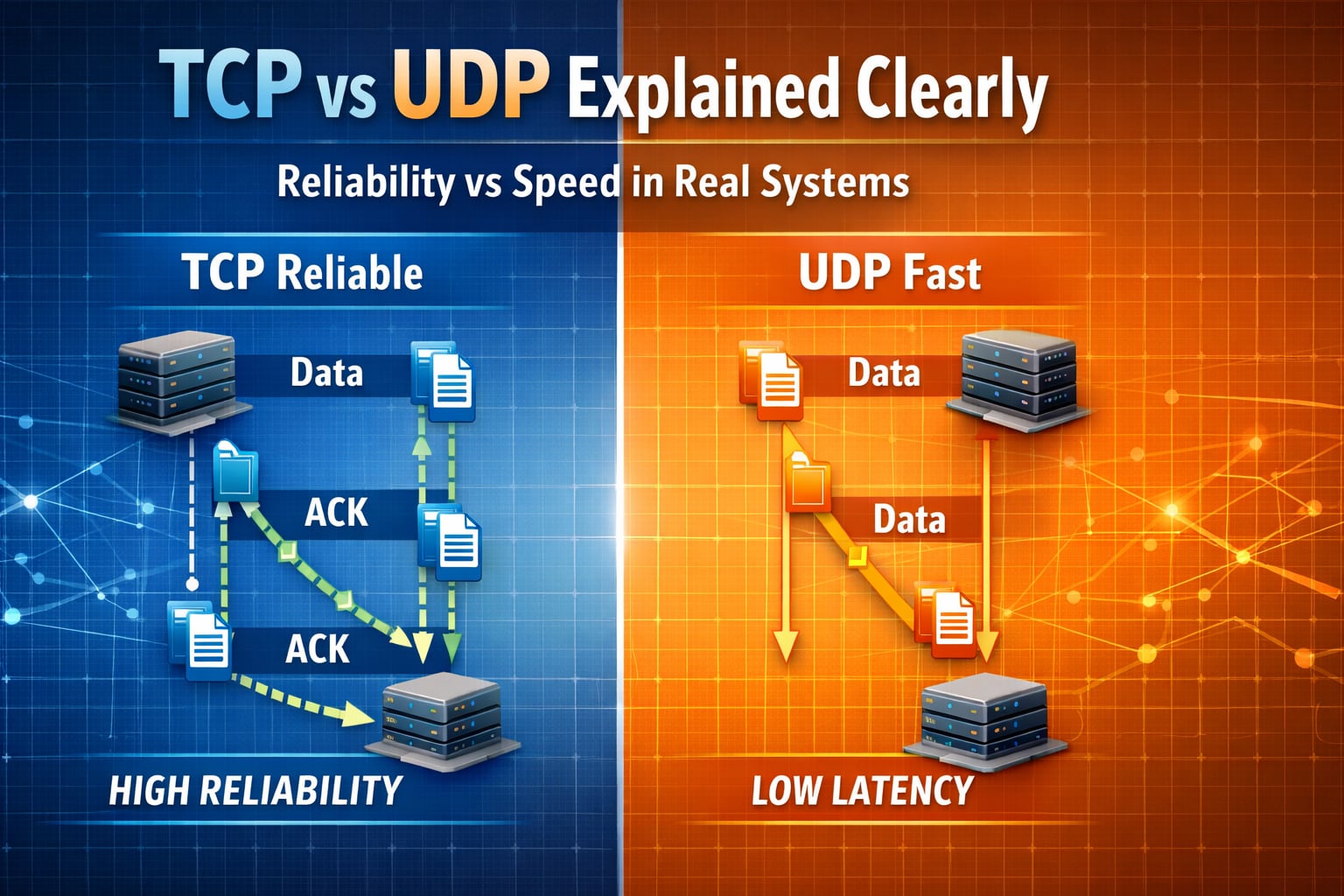TCP vs UDP Explained Clearly with Real Examples