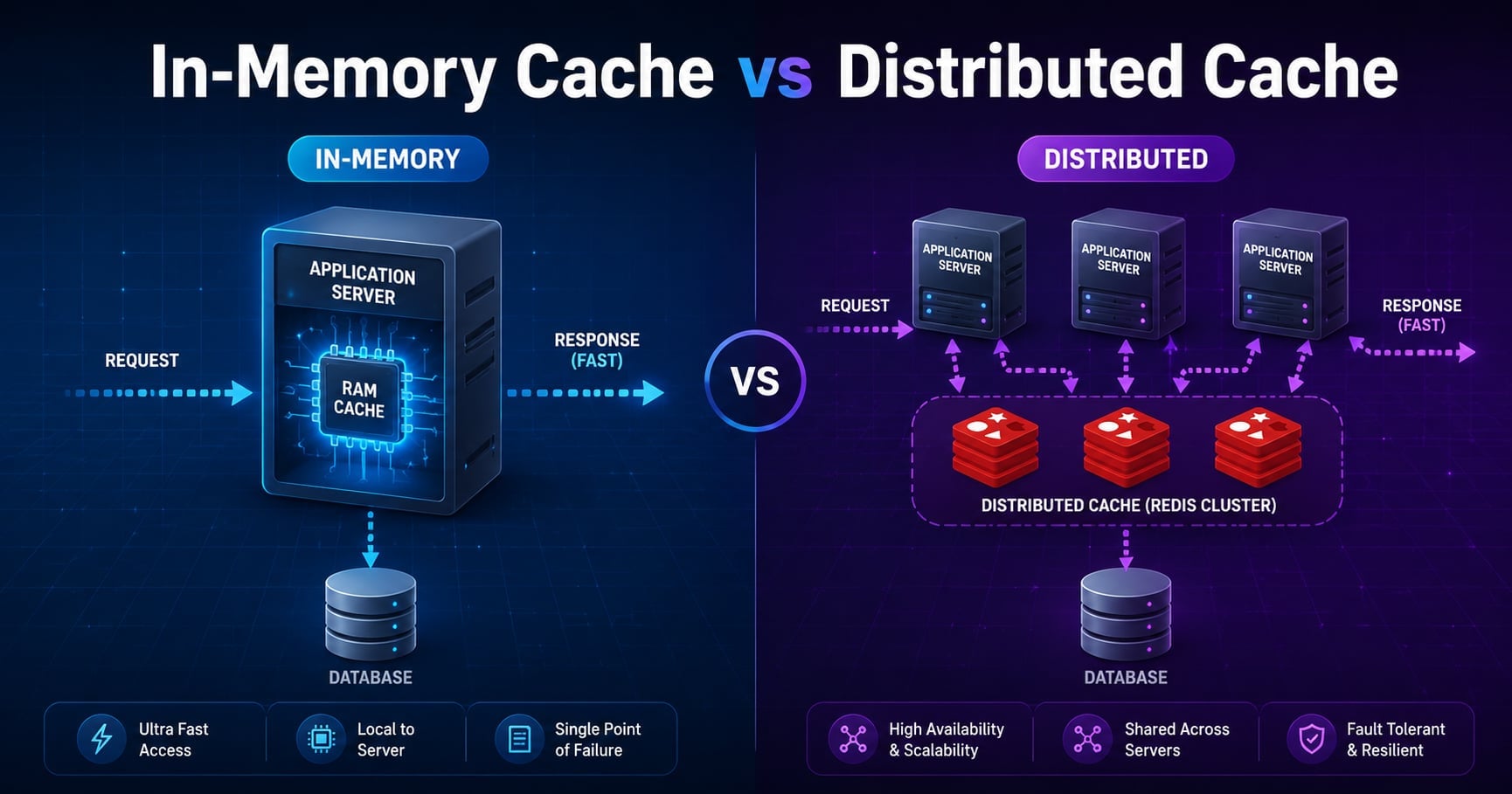 In-Memory Cache vs Distributed Cache Explained