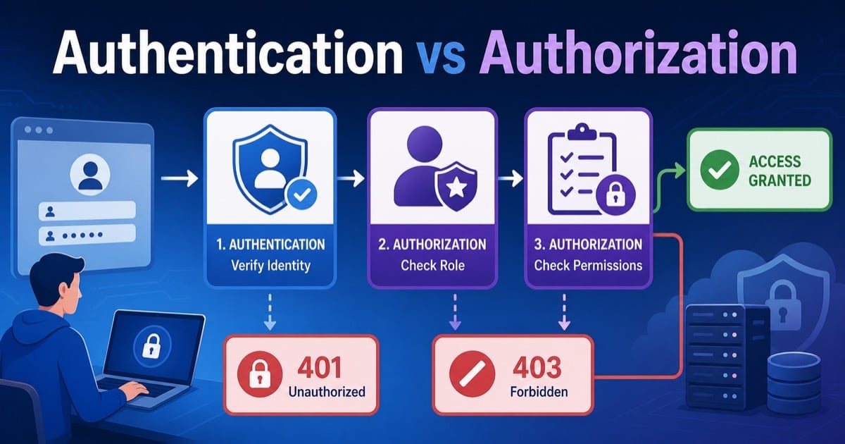 Authentication vs Authorization: Backend Interview Guide