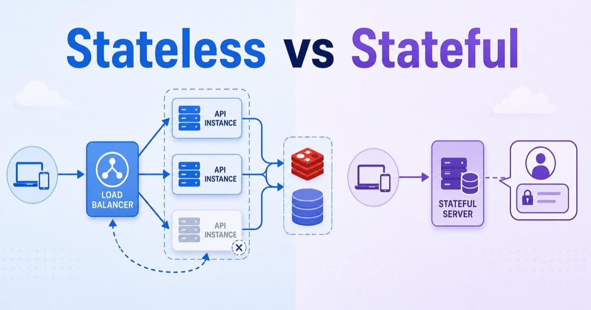 Stateless vs Stateful Architecture for Backend Interviews