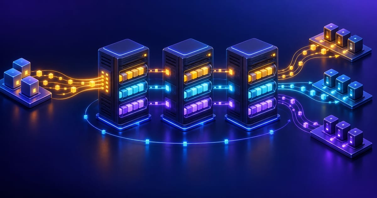 Kafka architecture with producers brokers topic partitions and consumers